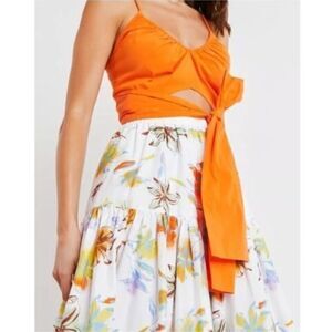 Tanya Taylor Top 6 Cecil Orange